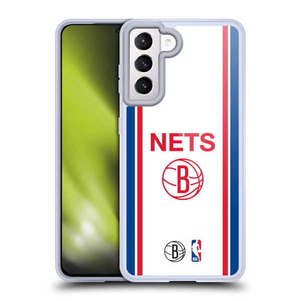 NBA Brooklyn Nets Logo Retro Design Soft Gel Case for Samsung Galaxy S21 5G & MagSafe