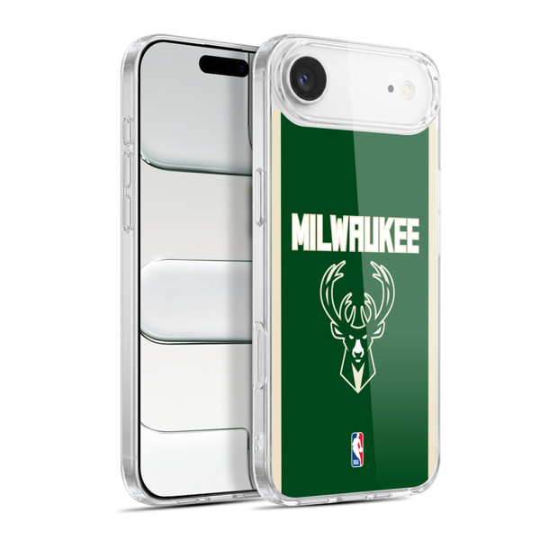 NBA Milwaukee Bucks Logo Green Design Soft Gel Case for Apple iPhone 17 Air