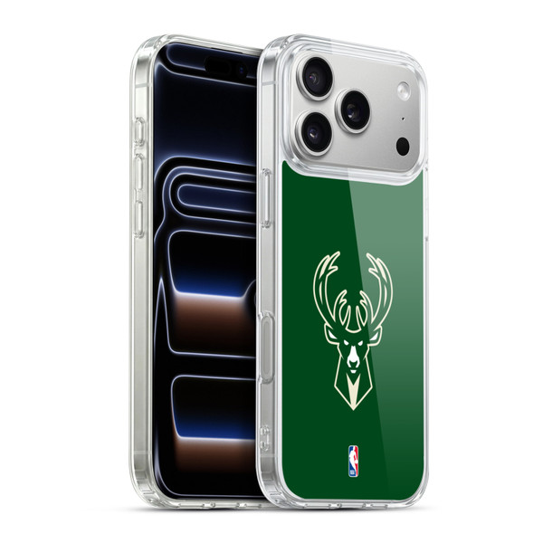 NBA Milwaukee Bucks Logo Green Soft Gel Case for Apple iPhone 17 Pro Max