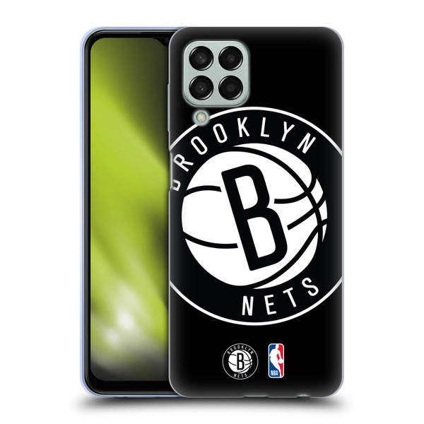 NBA Brooklyn Nets Logo Oversized Soft Gel Case for Samsung Galaxy M33 (2022)