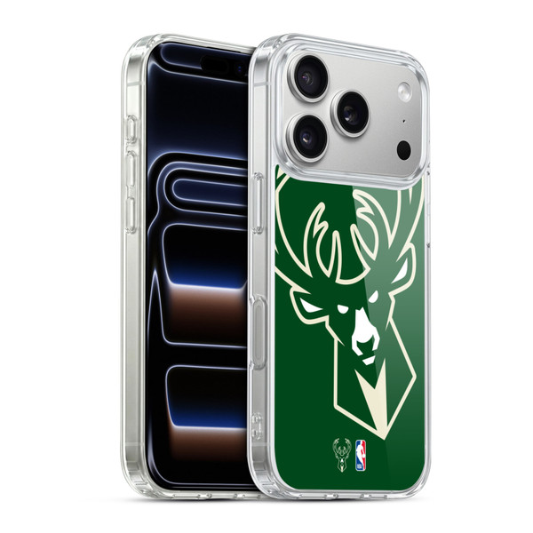 NBA Milwaukee Bucks Logo Oversized Soft Gel Case for Apple iPhone 17 Pro