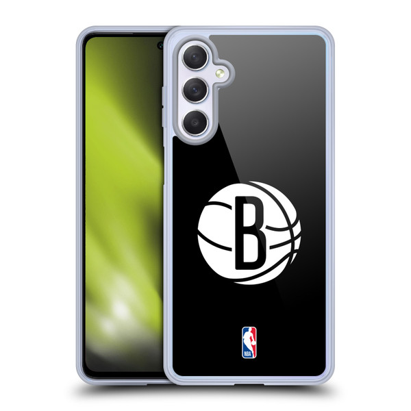 NBA Brooklyn Nets Logo Black Soft Gel Case for Samsung Galaxy M54 5G