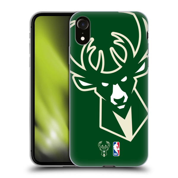 NBA Milwaukee Bucks Logo Oversized Soft Gel Case for Apple iPhone XR