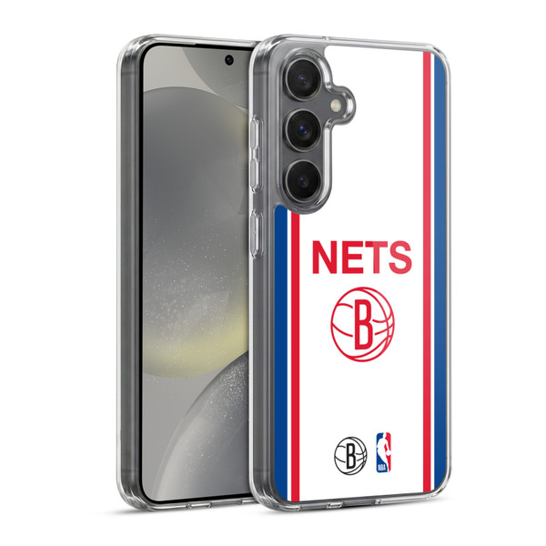 NBA Brooklyn Nets Logo Retro Design Soft Gel Case for Samsung Galaxy S24 5G & MagSafe