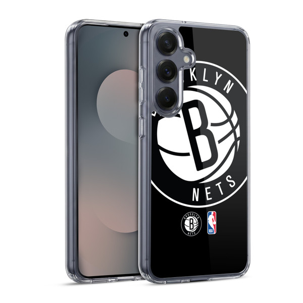 NBA Brooklyn Nets Logo Oversized Soft Gel Case for Samsung Galaxy S25 & MagSafe