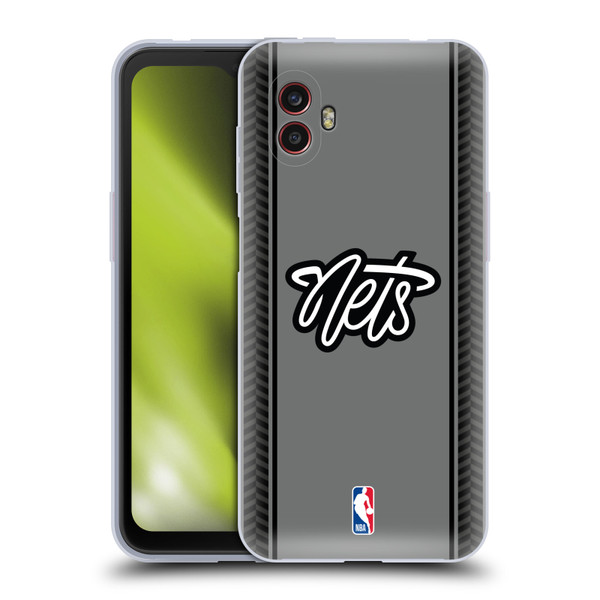 NBA Brooklyn Nets Logo Gray Design Soft Gel Case for Samsung Galaxy Xcover6 Pro/Pro2