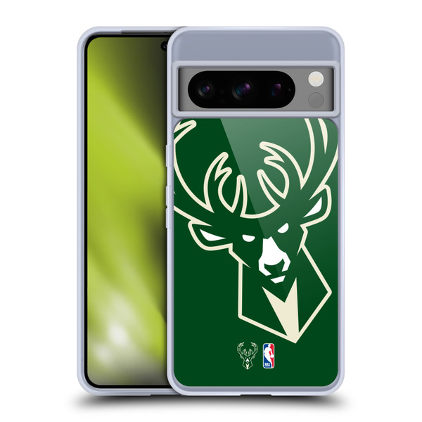 NBA Milwaukee Bucks Logo Oversized Soft Gel Case for Google Pixel 8 Pro