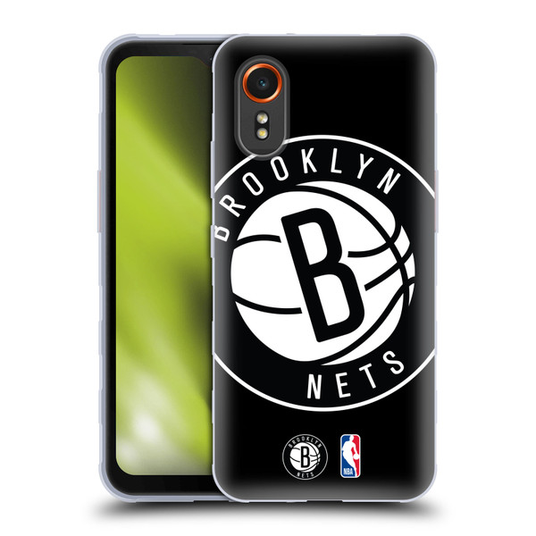 NBA Brooklyn Nets Logo Oversized Soft Gel Case for Samsung Galaxy Xcover7 5G
