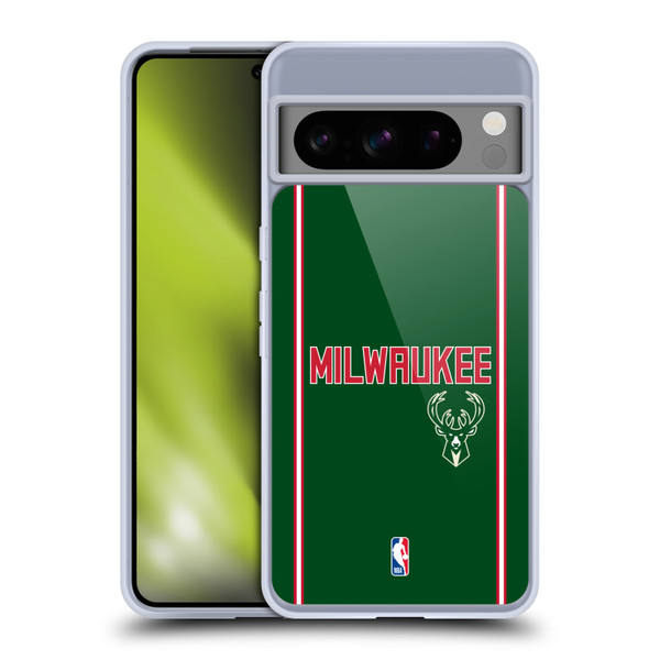 NBA Milwaukee Bucks Logo Retro Design Soft Gel Case for Google Pixel 8 Pro