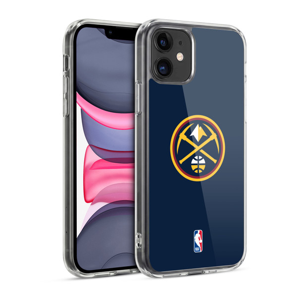 NBA Denver Nuggets Logo Midnight Blue Soft Gel Case for Apple iPhone 11