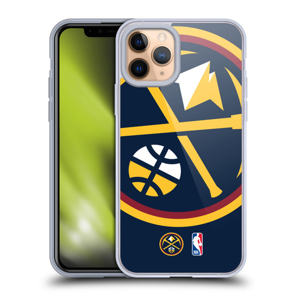 NBA Denver Nuggets Logo Oversized Soft Gel Case for Apple iPhone 11 Pro & MagSafe