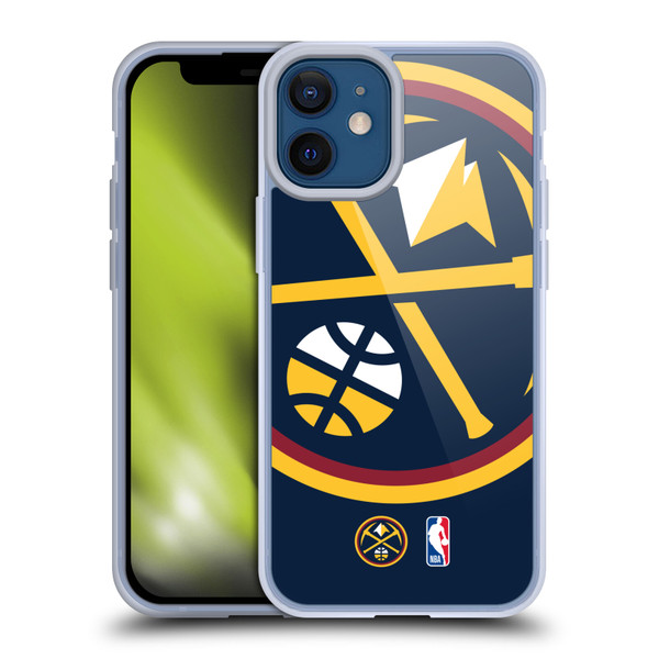 NBA Denver Nuggets Logo Oversized Soft Gel Case for Apple iPhone 12 Mini & MagSafe