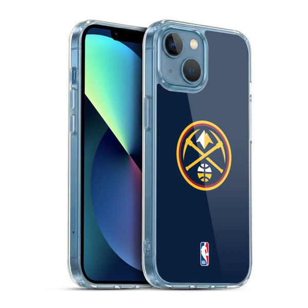 NBA Denver Nuggets Logo Midnight Blue Soft Gel Case for Apple iPhone 13 Mini & MagSafe