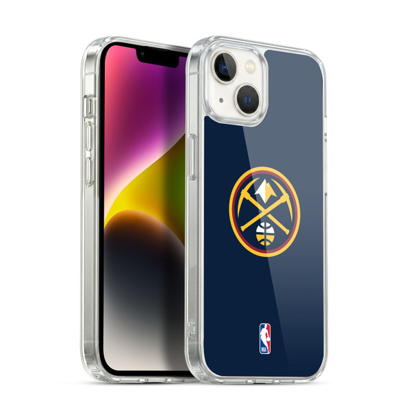 NBA Denver Nuggets Logo Midnight Blue Soft Gel Case for Apple iPhone 14 Plus & MagSafe