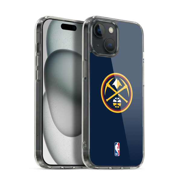 NBA Denver Nuggets Logo Midnight Blue Soft Gel Case for Apple iPhone 15 & MagSafe