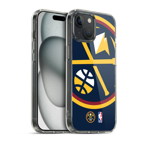 NBA Denver Nuggets Logo Oversized Soft Gel Case for Apple iPhone 15 & MagSafe