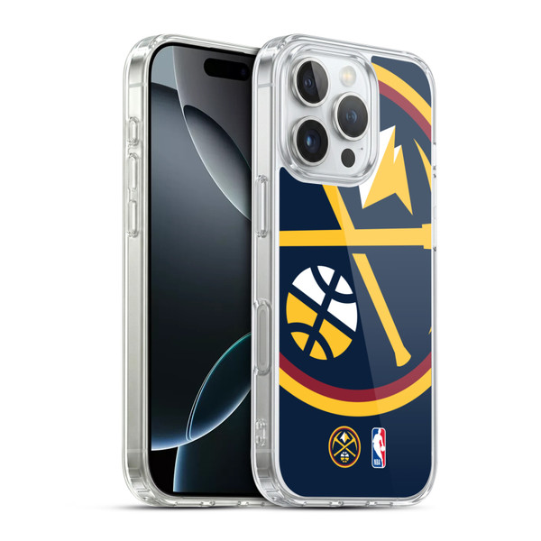 NBA Denver Nuggets Logo Oversized Soft Gel Case for Apple iPhone 16 Pro & MagSafe