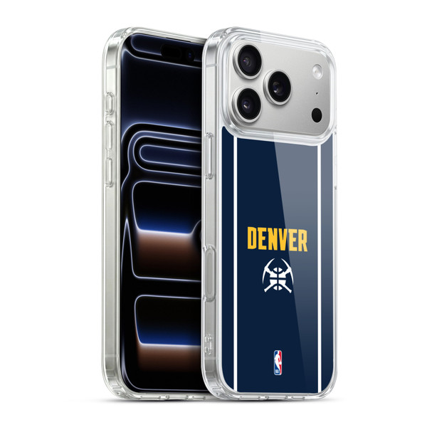 NBA Denver Nuggets Logo Midnight Blue Design Soft Gel Case for Apple iPhone 17 Pro Max
