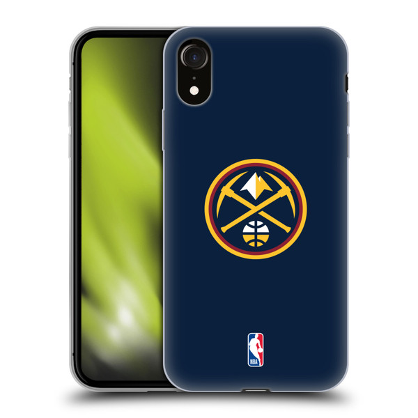 NBA Denver Nuggets Logo Midnight Blue Soft Gel Case for Apple iPhone XR