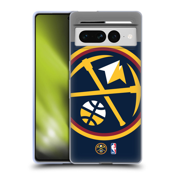 NBA Denver Nuggets Logo Oversized Soft Gel Case for Google Pixel 7 Pro