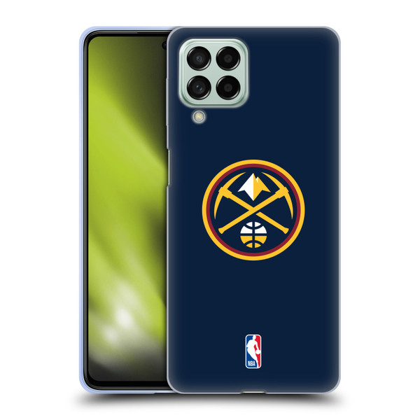 NBA Denver Nuggets Logo Midnight Blue Soft Gel Case for Samsung Galaxy M53 (2022)