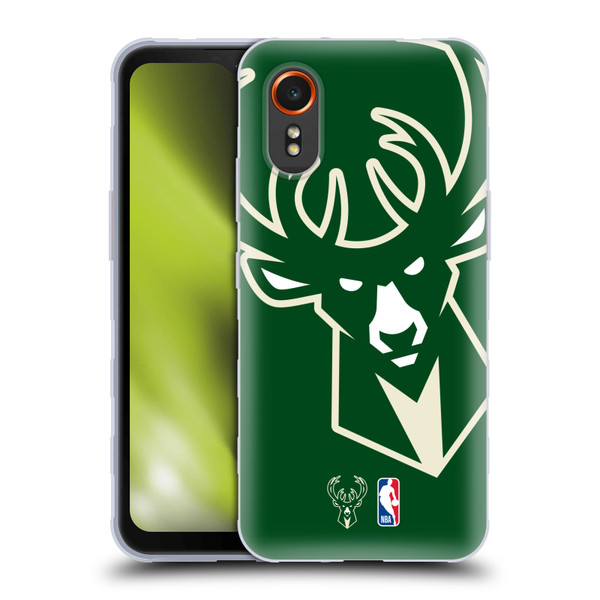 NBA Milwaukee Bucks Logo Oversized Soft Gel Case for Samsung Galaxy Xcover7 5G