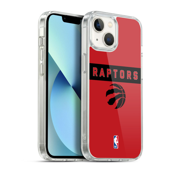 NBA Toronto Raptors Logo Red Design Soft Gel Case for Apple iPhone 13