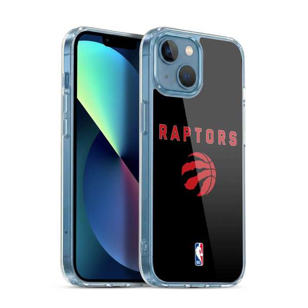 NBA Toronto Raptors Logo Black Design Soft Gel Case for Apple iPhone 13 Mini & MagSafe