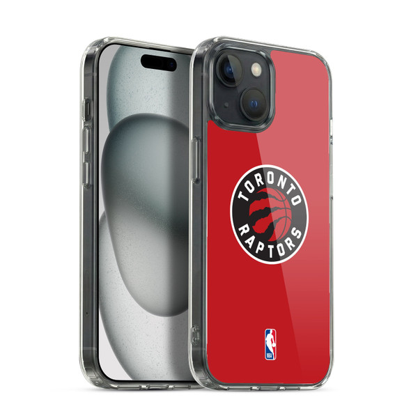 NBA Toronto Raptors Logo Red Soft Gel Case for Apple iPhone 15 & MagSafe