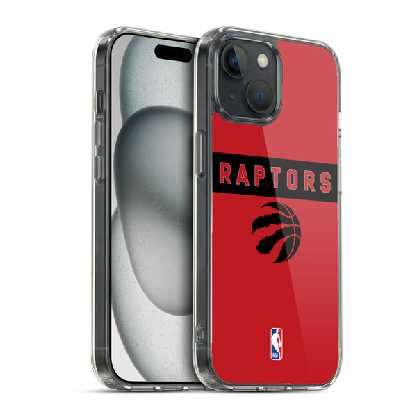 NBA Toronto Raptors Logo Red Design Soft Gel Case for Apple iPhone 15 & MagSafe