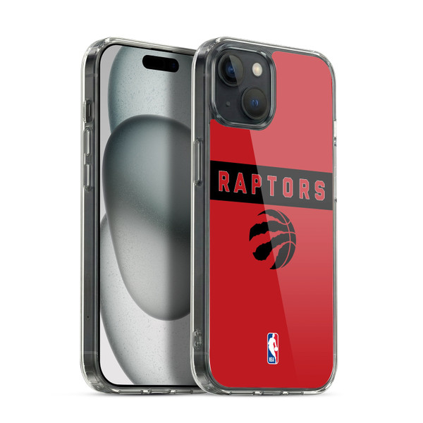 NBA Toronto Raptors Logo Red Design Soft Gel Case for Apple iPhone 15 Plus & MagSafe