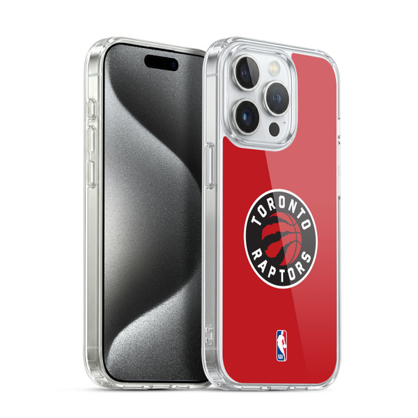 NBA Toronto Raptors Logo Red Soft Gel Case for Apple iPhone 15 Pro & MagSafe
