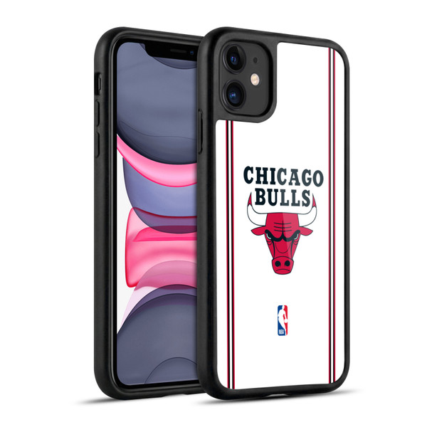 NBA Chicago Bulls Logo White Design Gel Armour Case For Apple iPhone 11