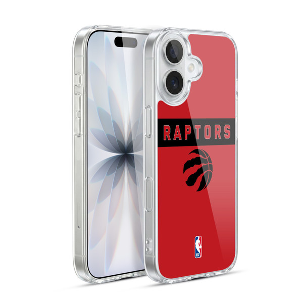 NBA Toronto Raptors Logo Red Design Soft Gel Case for Apple iPhone 17