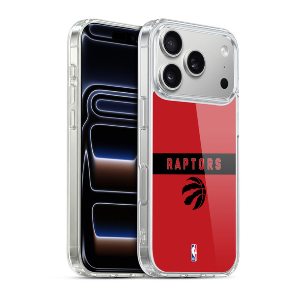 NBA Toronto Raptors Logo Red Design Soft Gel Case for Apple iPhone 17 Pro