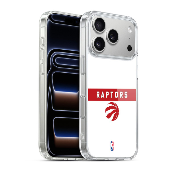 NBA Toronto Raptors Logo White Design Soft Gel Case for Apple iPhone 17 Pro