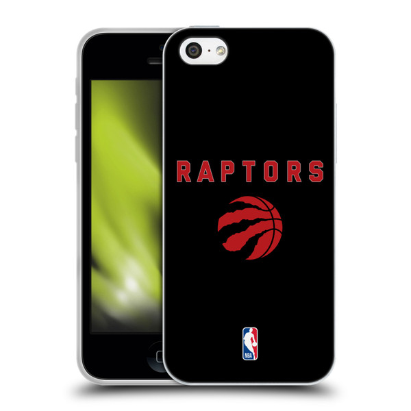 NBA Toronto Raptors Logo Black Design Soft Gel Case for Apple iPhone 5c