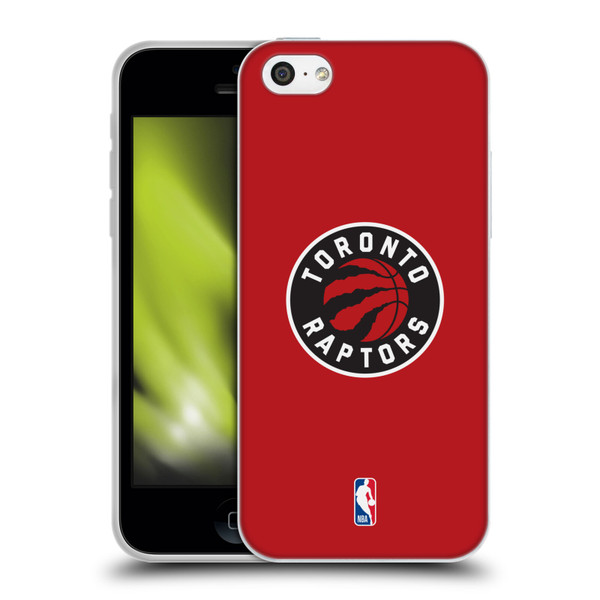 NBA Toronto Raptors Logo Red Soft Gel Case for Apple iPhone 5c