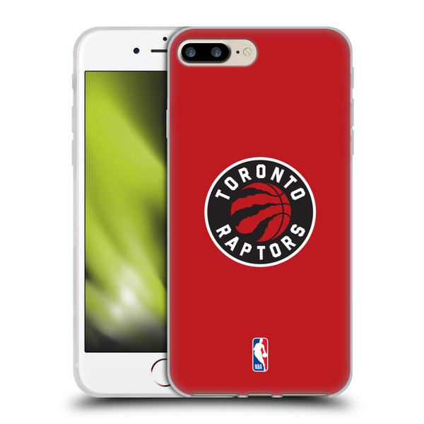 NBA Toronto Raptors Logo Red Soft Gel Case for Apple iPhone 7 Plus / iPhone 8 Plus & MagSafe