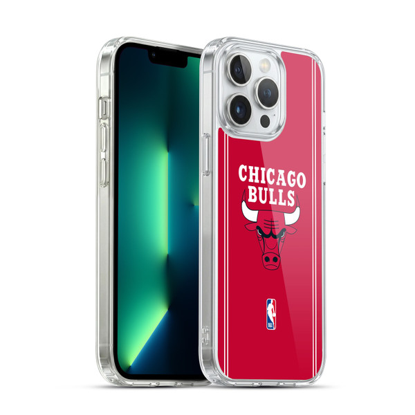 NBA Chicago Bulls Logo Red Design Soft Gel Case for Apple iPhone 13 Pro Max & MagSafe