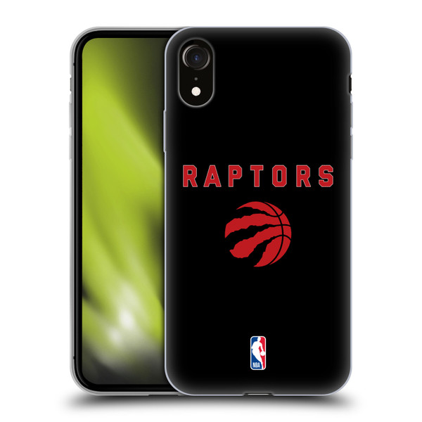 NBA Toronto Raptors Logo Black Design Soft Gel Case for Apple iPhone XR