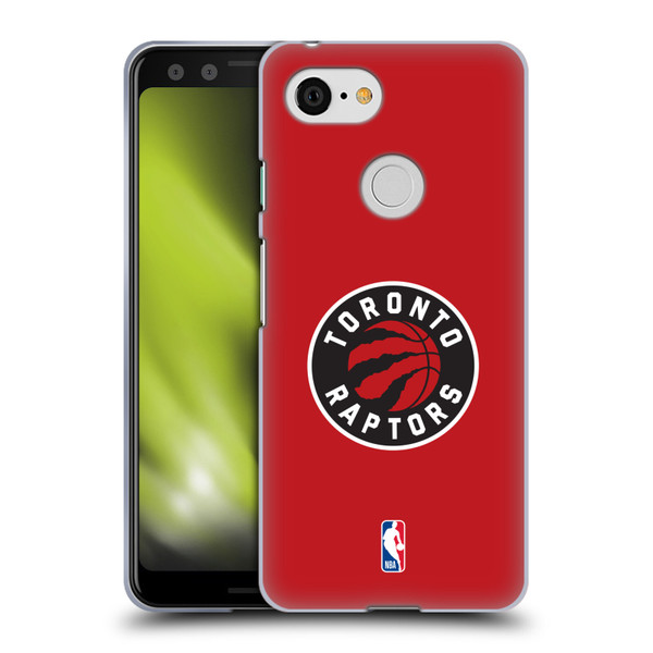 NBA Toronto Raptors Logo Red Soft Gel Case for Google Pixel 3