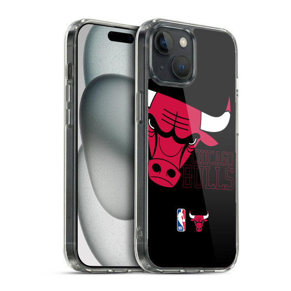 NBA Chicago Bulls Logo Oversized Soft Gel Case for Apple iPhone 15 & MagSafe