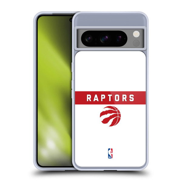 NBA Toronto Raptors Logo White Design Soft Gel Case for Google Pixel 8 Pro