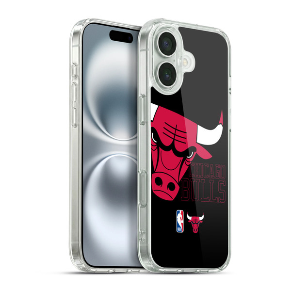 NBA Chicago Bulls Logo Oversized Soft Gel Case for Apple iPhone 16 Plus & MagSafe