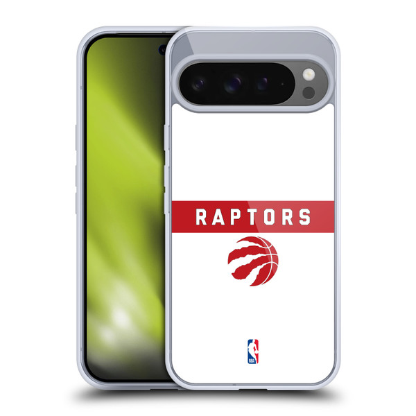 NBA Toronto Raptors Logo White Design Soft Gel Case for Google Pixel 9 Pro XL