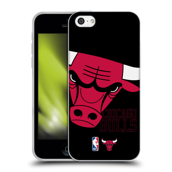 NBA Chicago Bulls Logo Oversized Soft Gel Case for Apple iPhone 5c