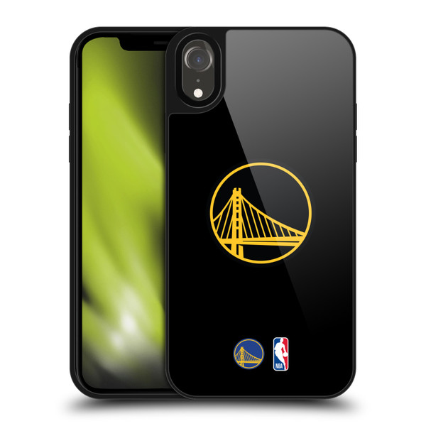 NBA Golden State Warriors Logo Black Design Gel Armour Case For Apple iPhone XR