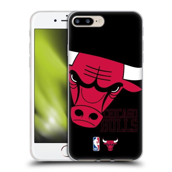 NBA Chicago Bulls Logo Oversized Soft Gel Case for Apple iPhone 7 Plus / iPhone 8 Plus & MagSafe
