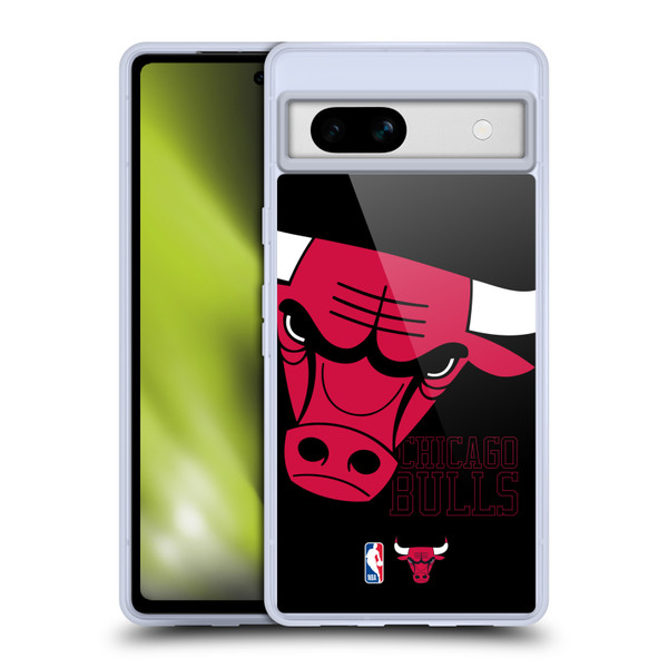 NBA Chicago Bulls Logo Oversized Soft Gel Case for Google Pixel 7a